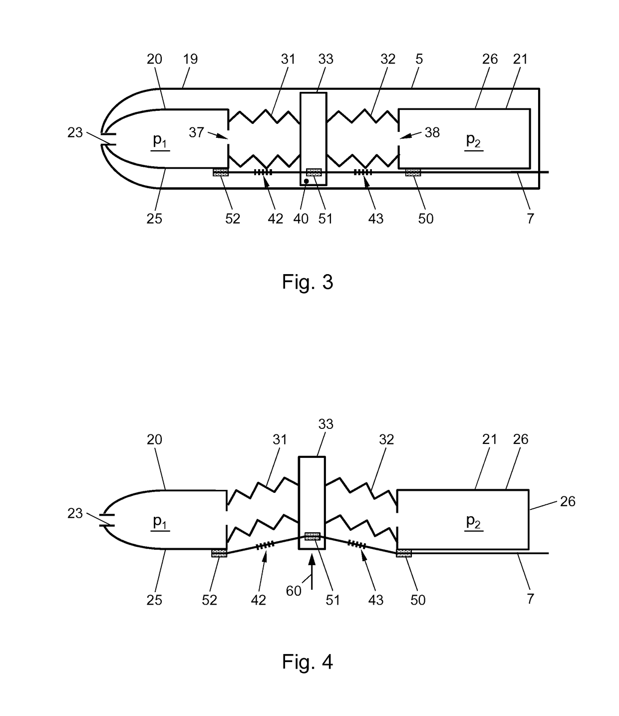 Pressure sensor and sensor system comprising one or more pressure sensors