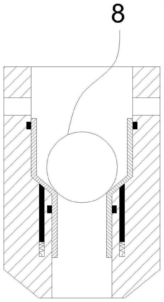 Ball seat suitable for acidification of ultra-deep carbonate rock gas reservoir and use method of ball seat