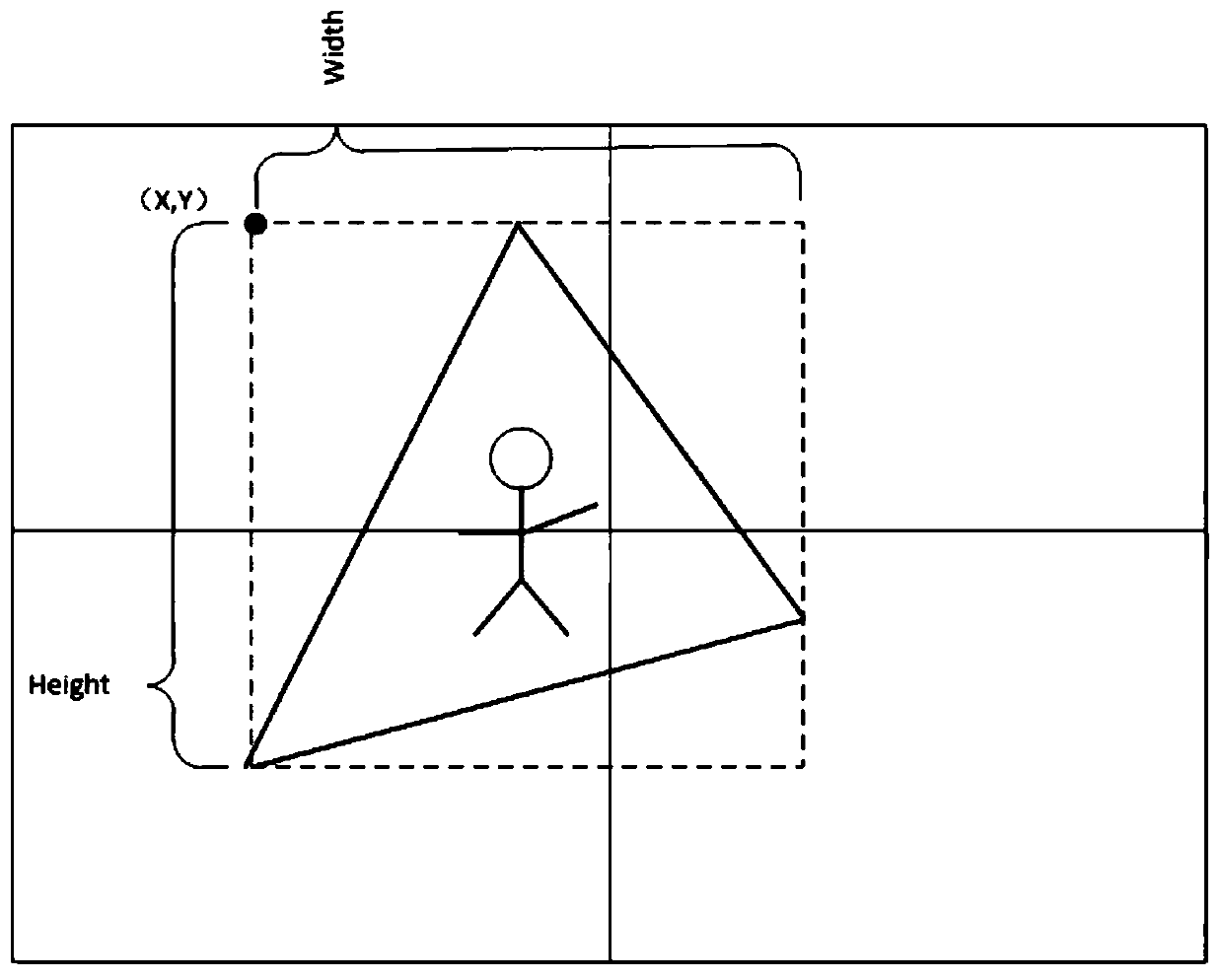 Method for forming polygonal window in spliced wall and related device