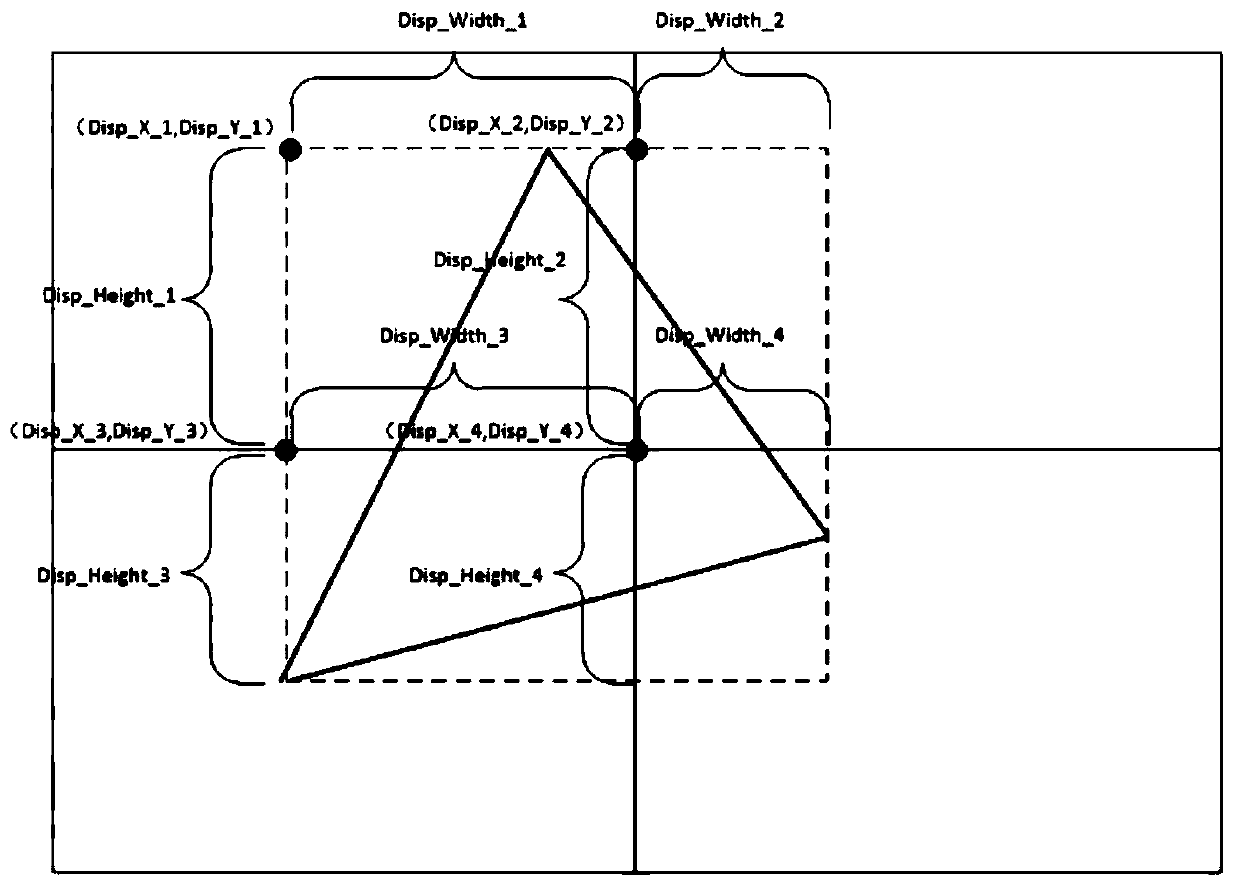 Method for forming polygonal window in spliced wall and related device