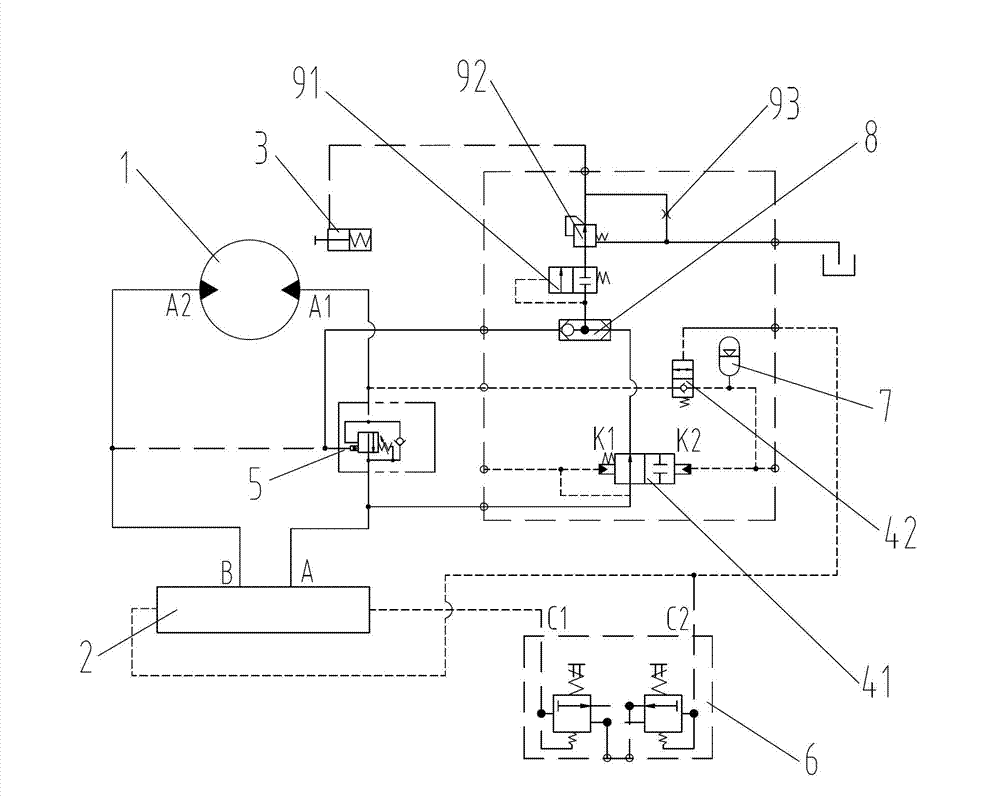 Hydraulic system, hoisting mechanism and engineering machinery