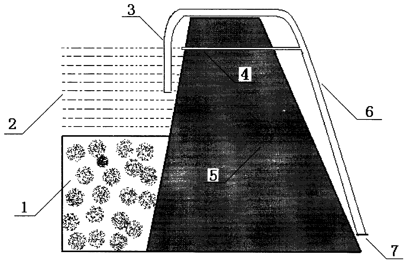 Zero-energy-consumption automatic flood discharge device for lake dam