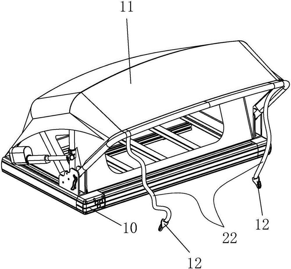 Manual and electric dual-control folding roof tent