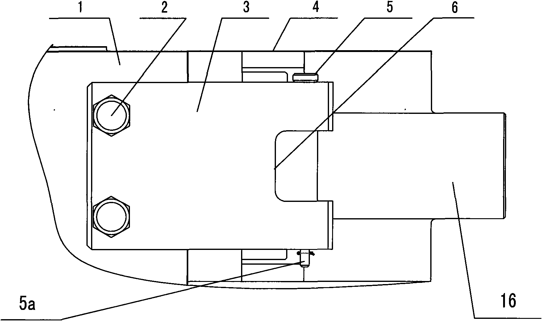 Connecting device between side gate and shell of ram blowout preventer