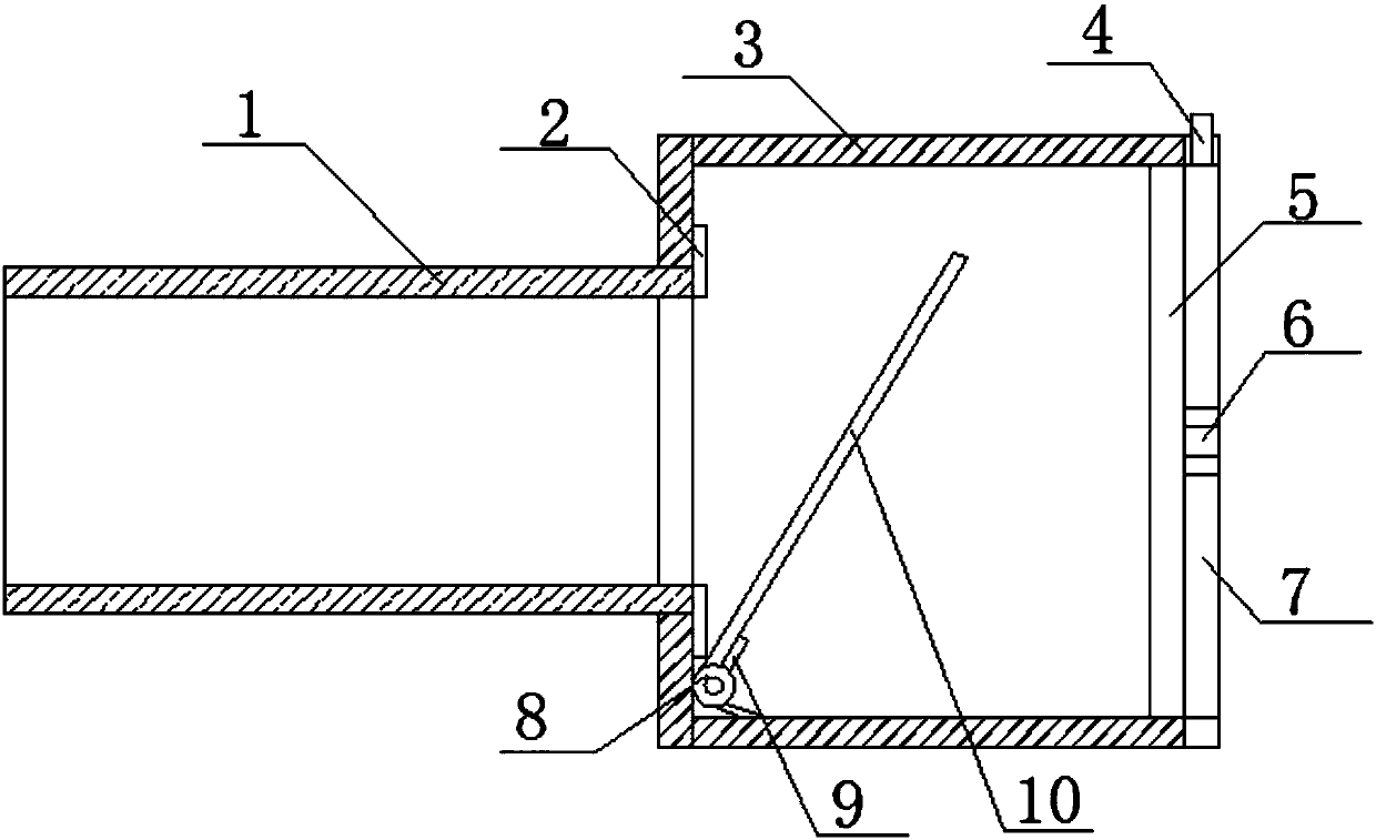 Heat exchanger feed liquid pipe inlet special for chemical processing workshop