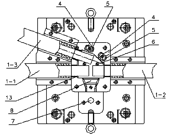 Die-casting connecting method and tool for cable connector