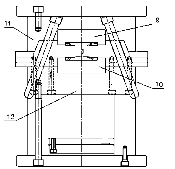 Die-casting connecting method and tool for cable connector