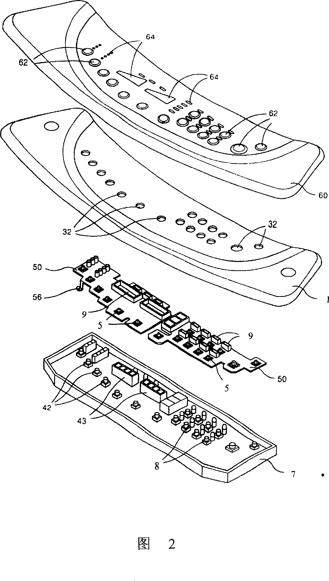Control panel component of household electrical appliance and method for making the same