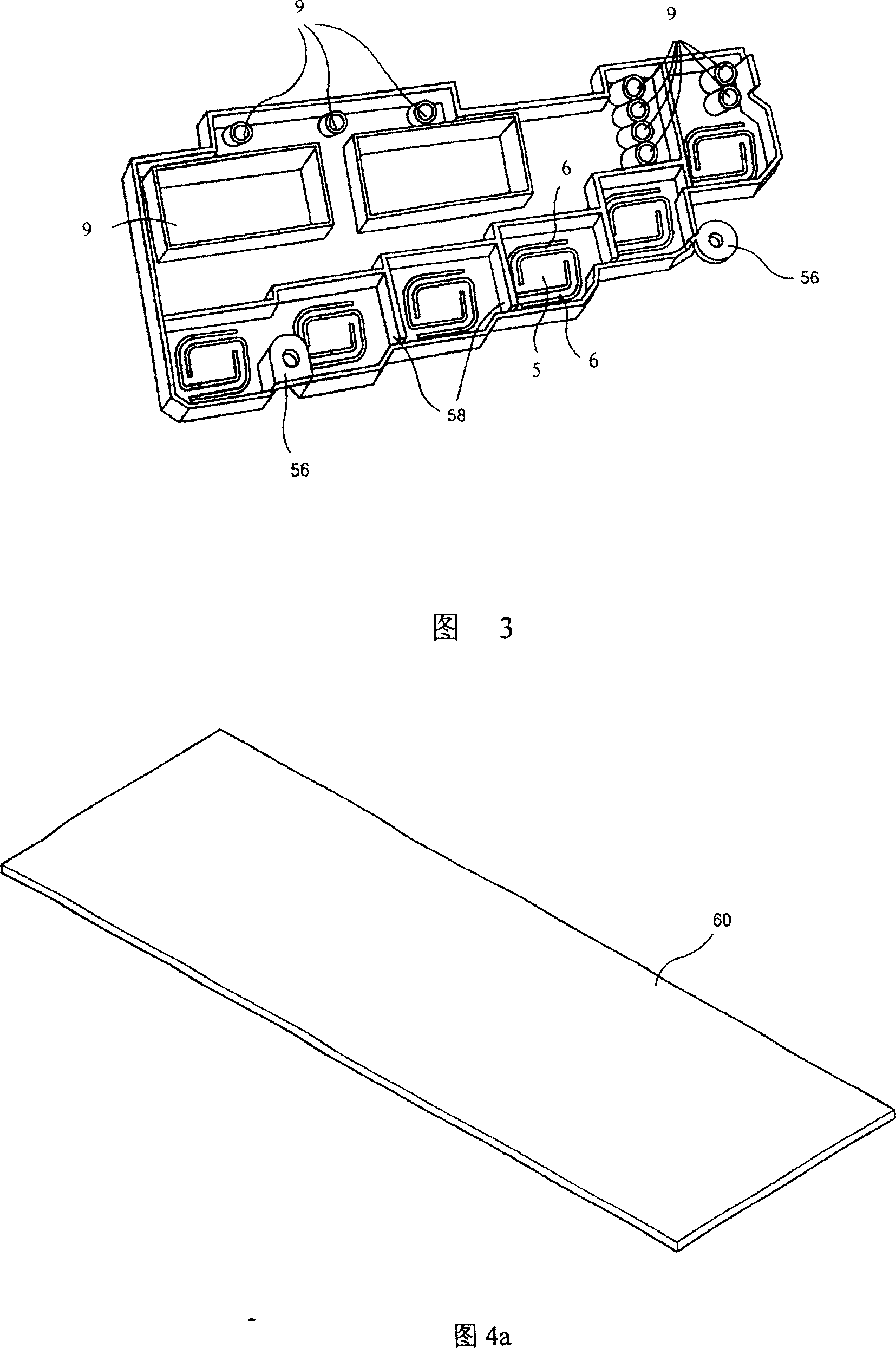 Control panel component of household electrical appliance and method for making the same
