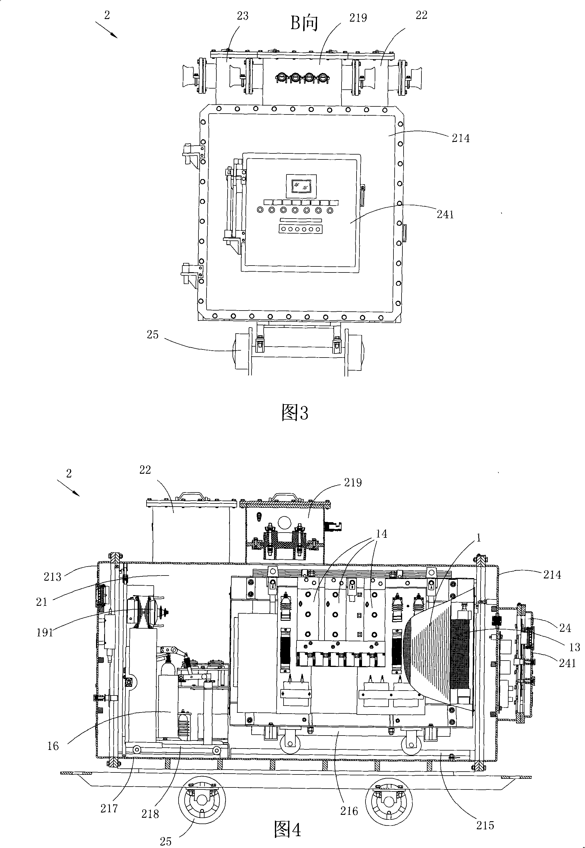 Armoured flame-proof type switch transformer type flexible starting equipment