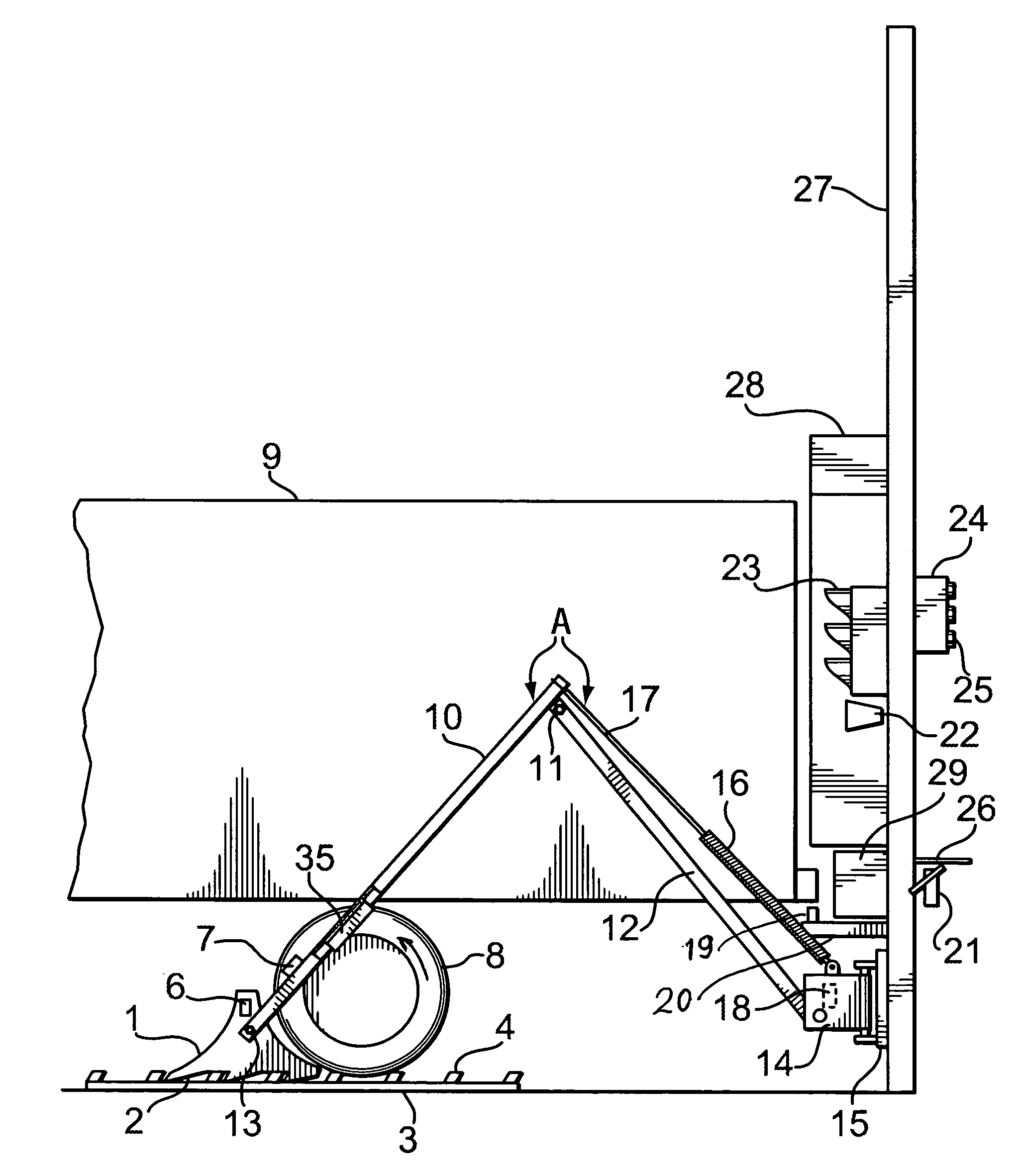 Wheel chock restraint system