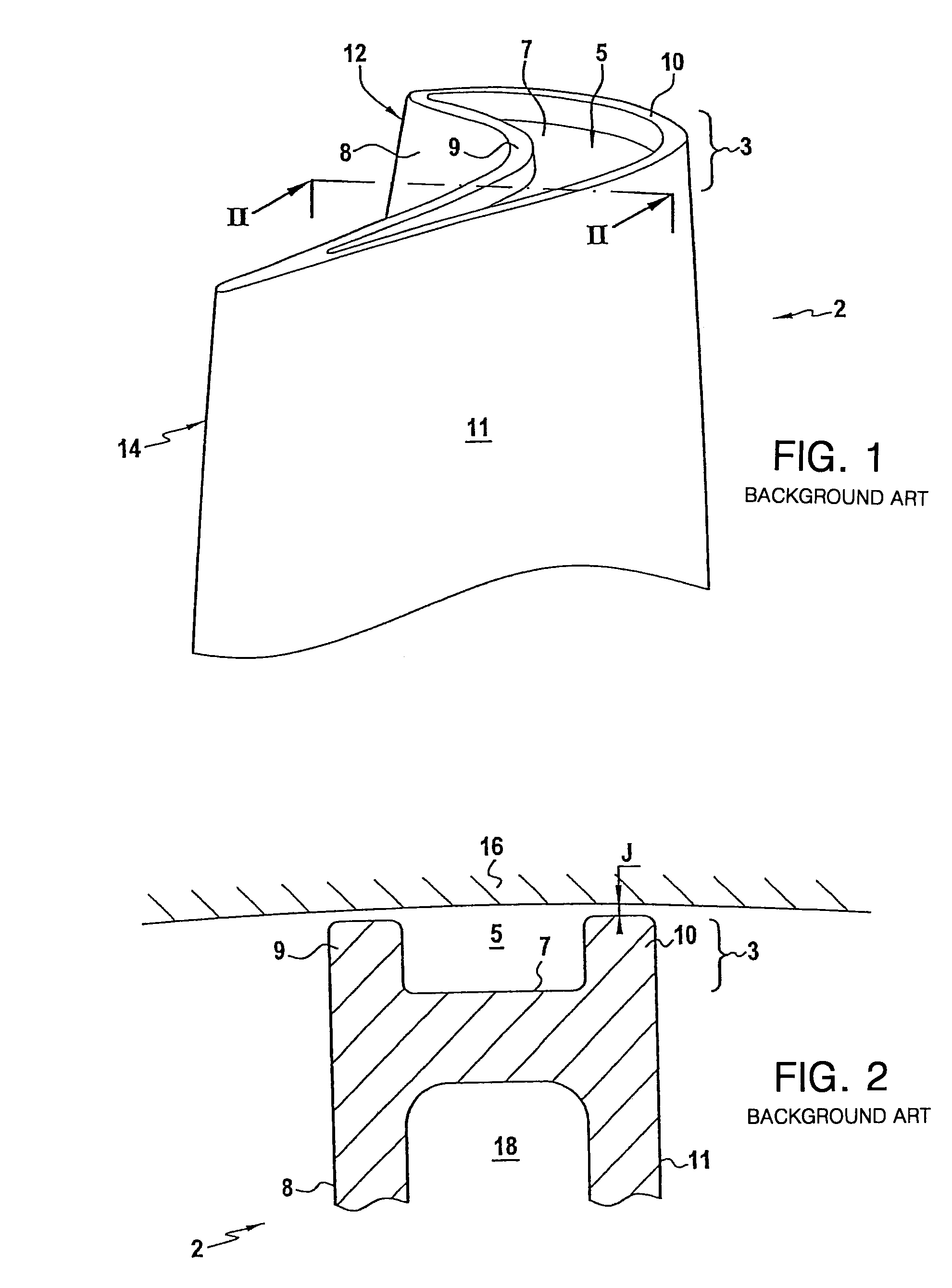 Hollow turbomachine blade