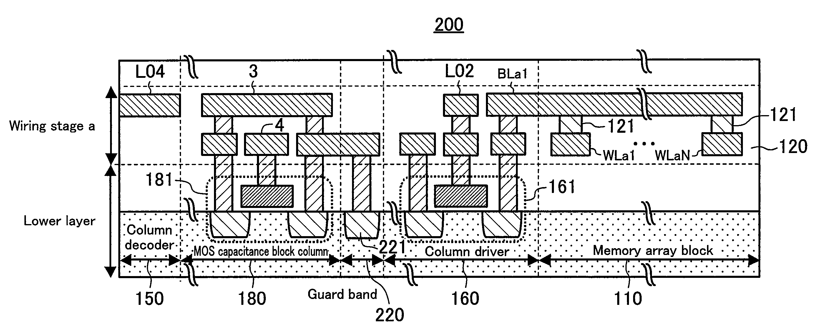 Semiconductor memory device, memory-mounted LSI and fabrication method for semiconductor memory device