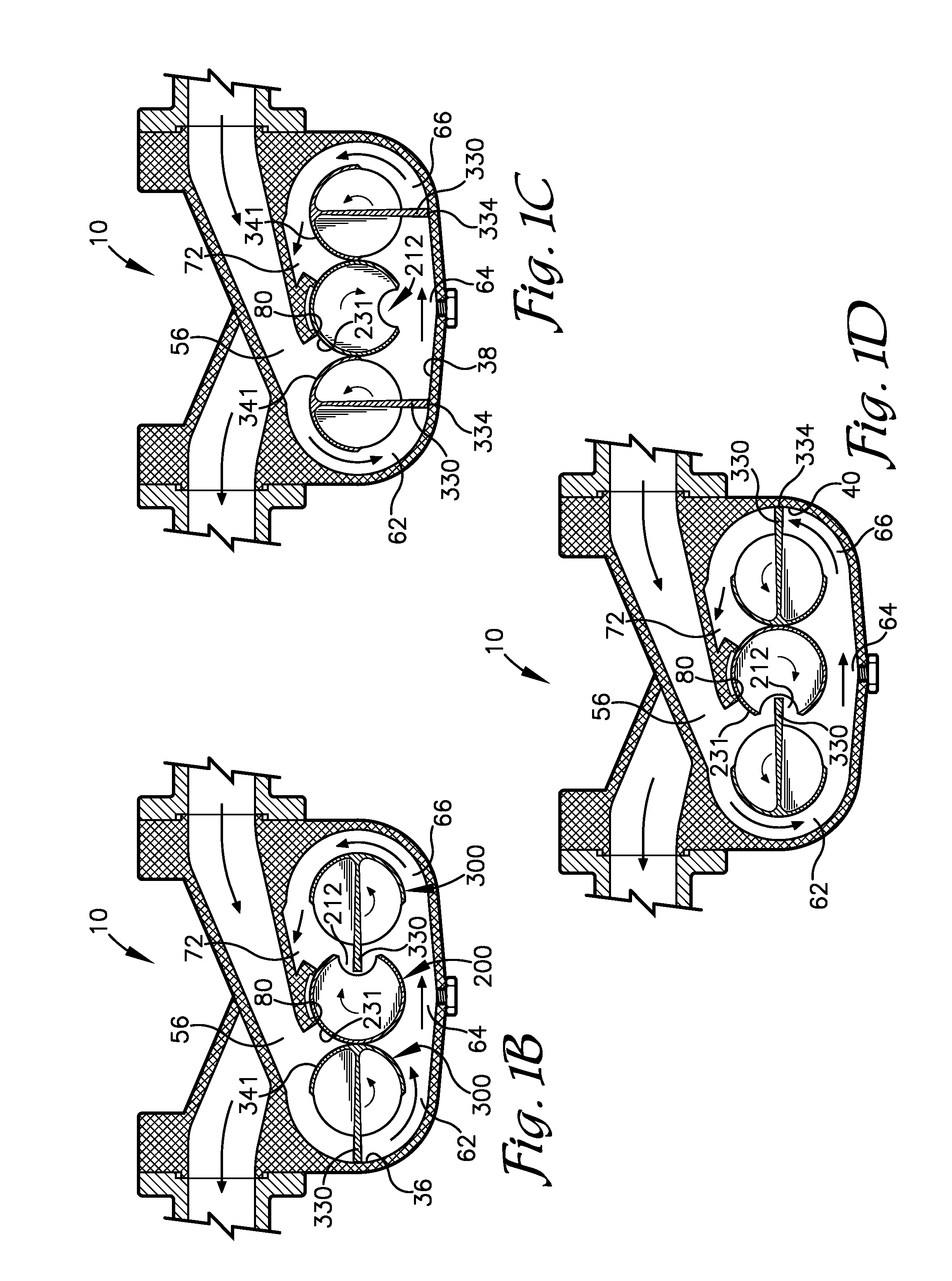 Rotary positive displacement flowmeter