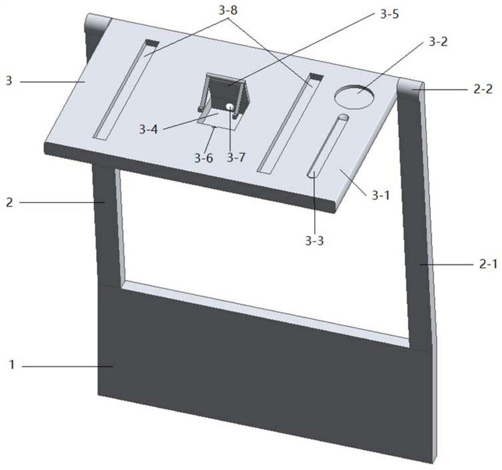 Convenient folding type multifunctional high-speed rail seat small table board