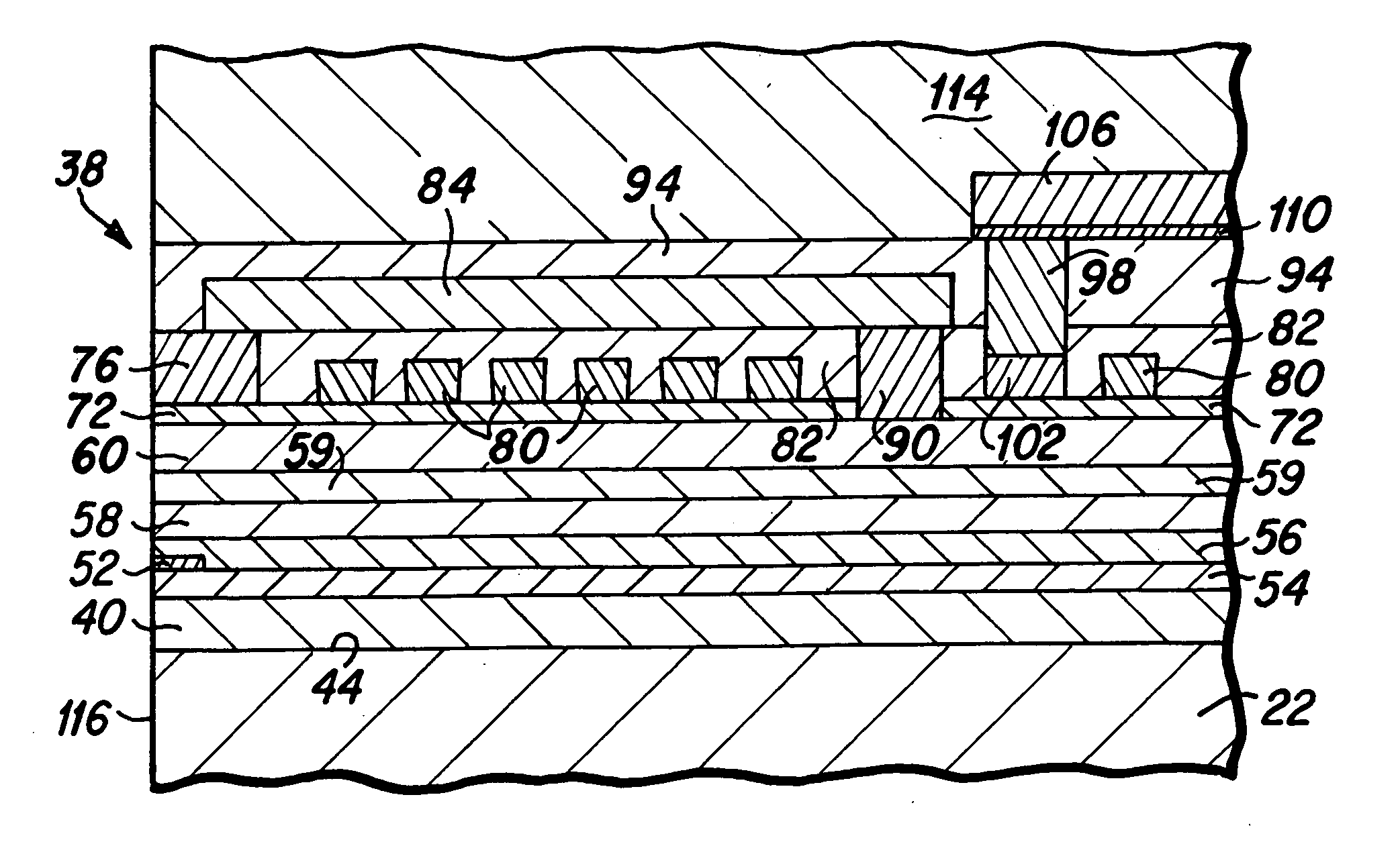 Heat sink structure in an inductive write head and fabrication process therefor