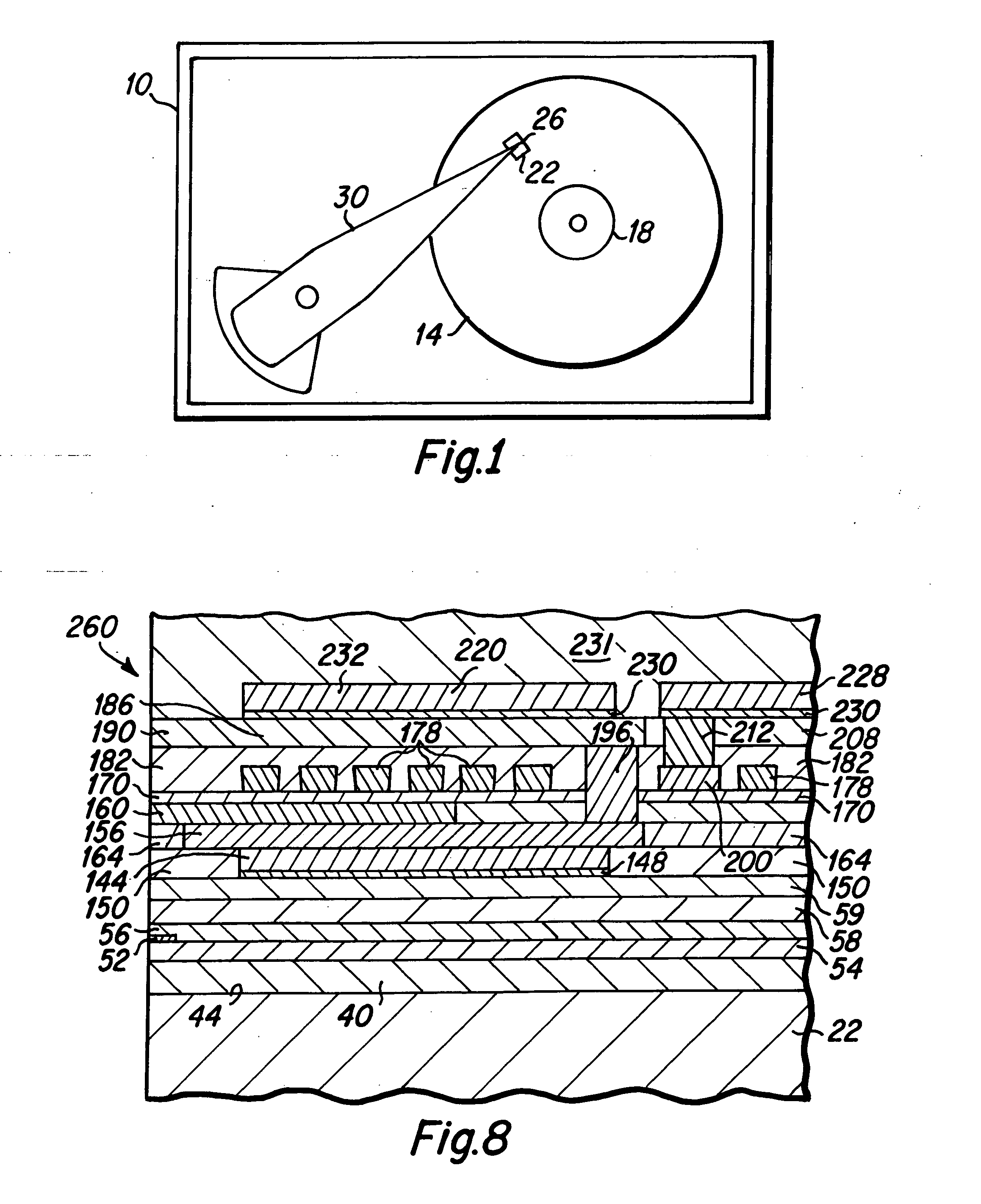 Heat sink structure in an inductive write head and fabrication process therefor