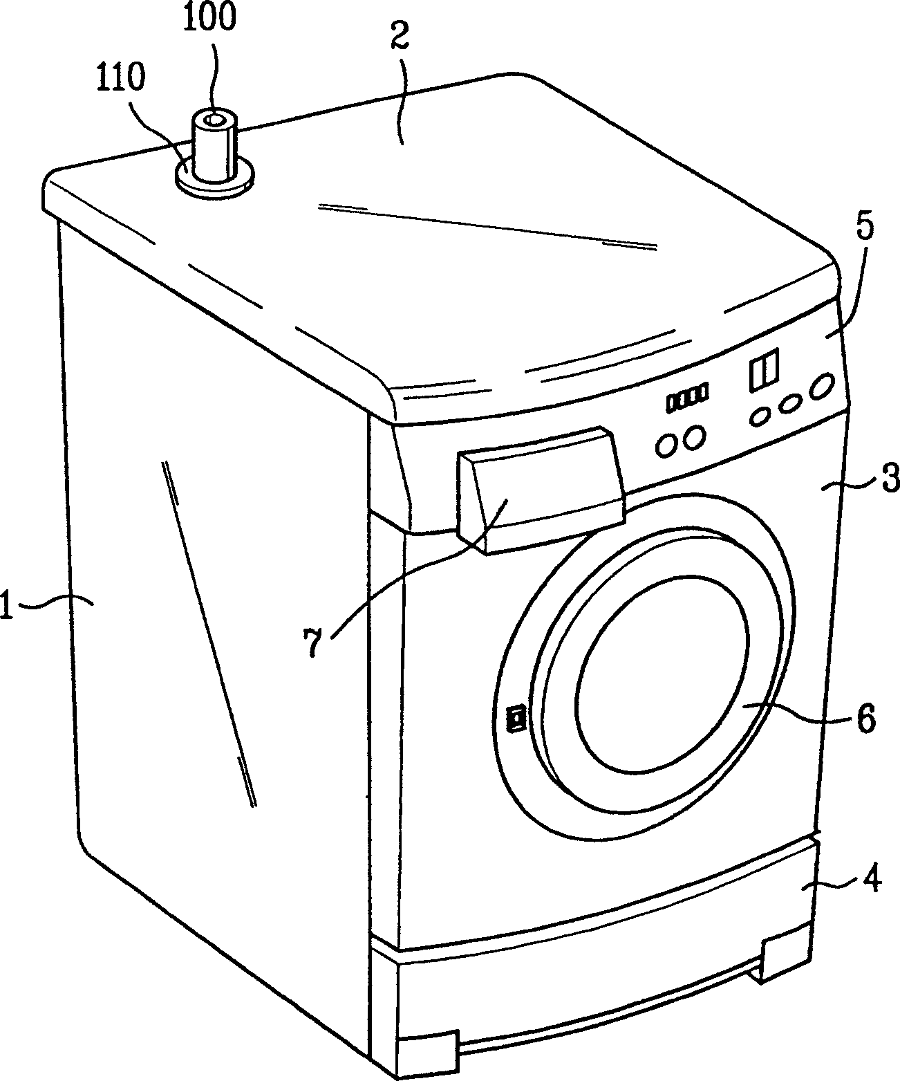 Liquid detergent automatic feeding device for washing machine