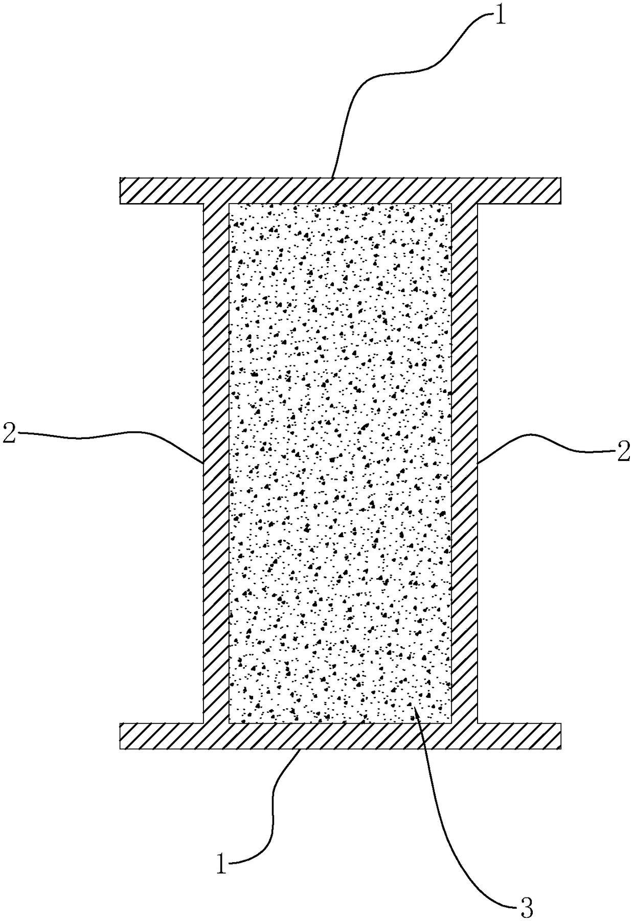 Double-webbed H type steel, and connecting node of double-webbed H type steel and concrete prefabricated slab