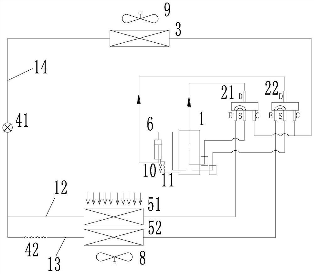 Dual-temperature air conditioning system, control method and air conditioner