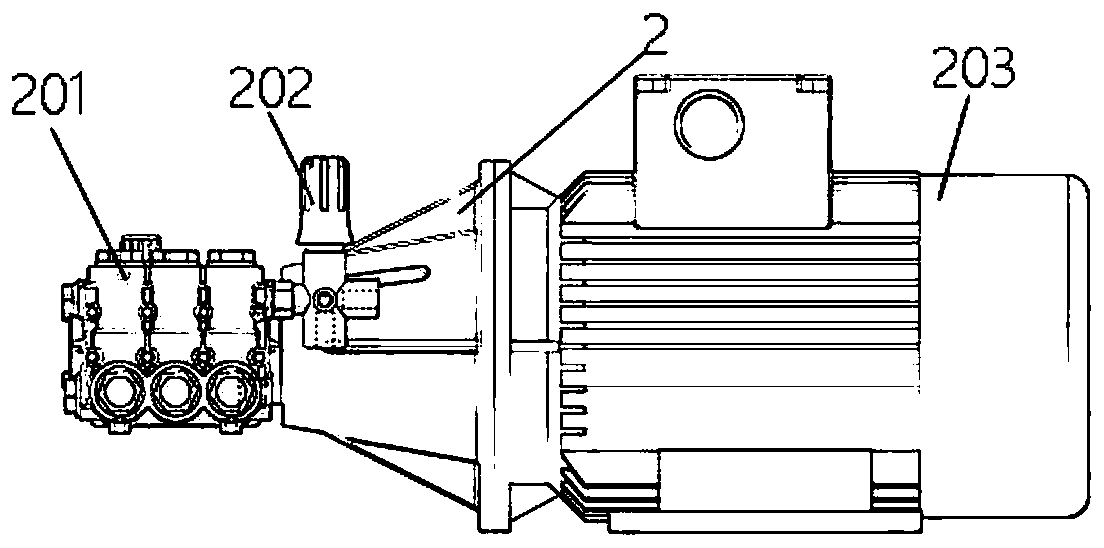 Spray type dust fall device