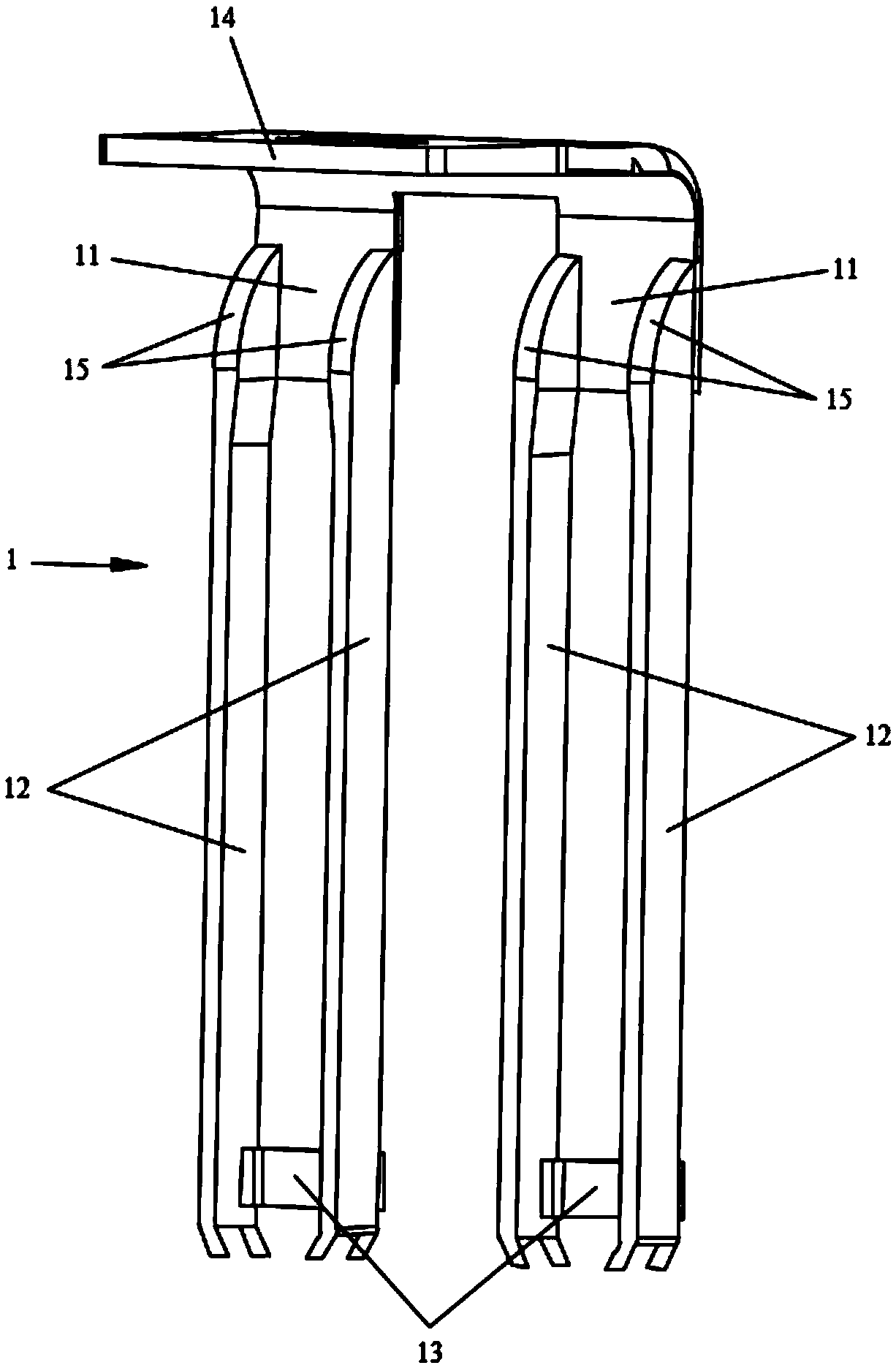 Current collector structure, battery structure and preparation method of current collector structure