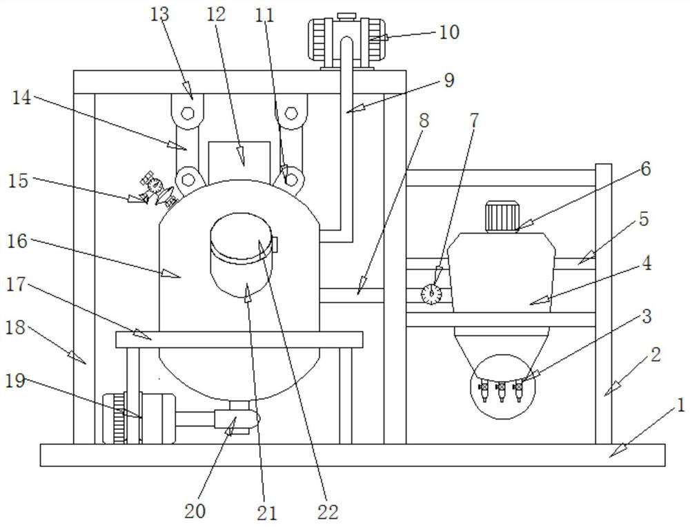 A solid material dissolution extraction device for industrial design