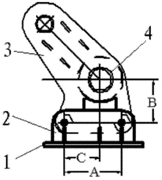 Processing method of large beam member with connecting seat