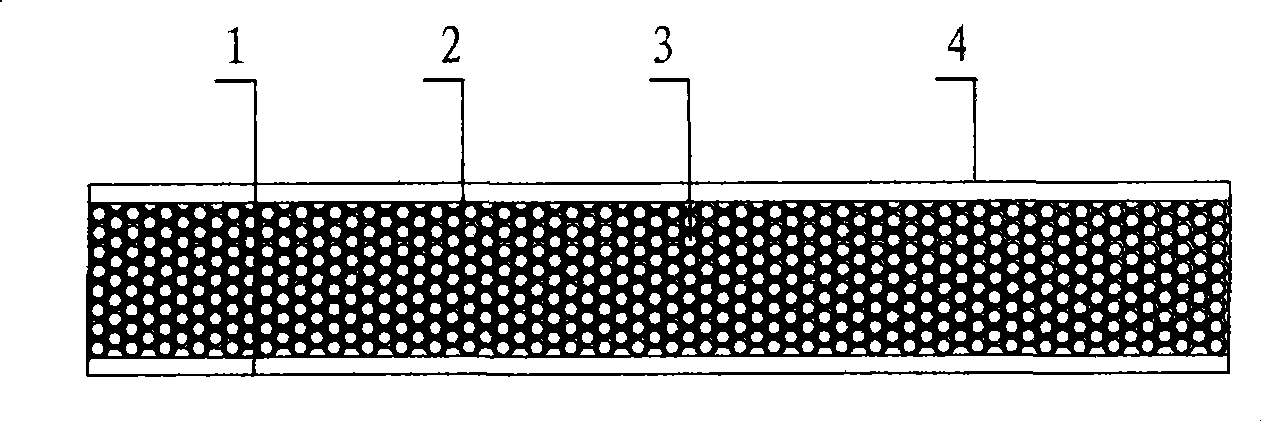 Mixed powder alloy with high melting point particles or fibers and low melting point particles as well as method for preparing same