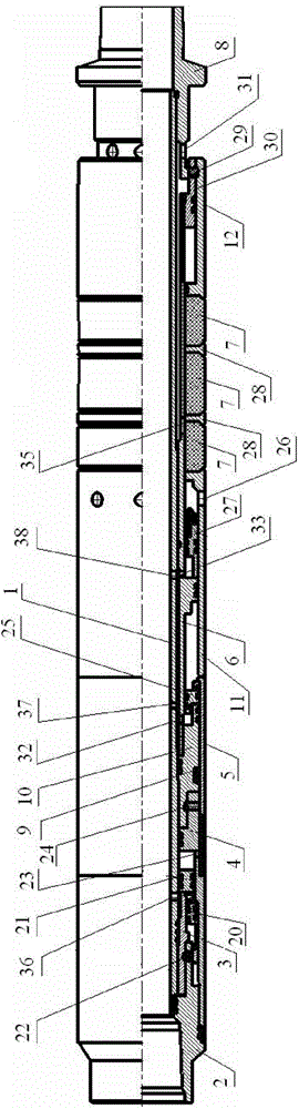 Environment-friendly well-washable step-by-step deblocking water injection packer