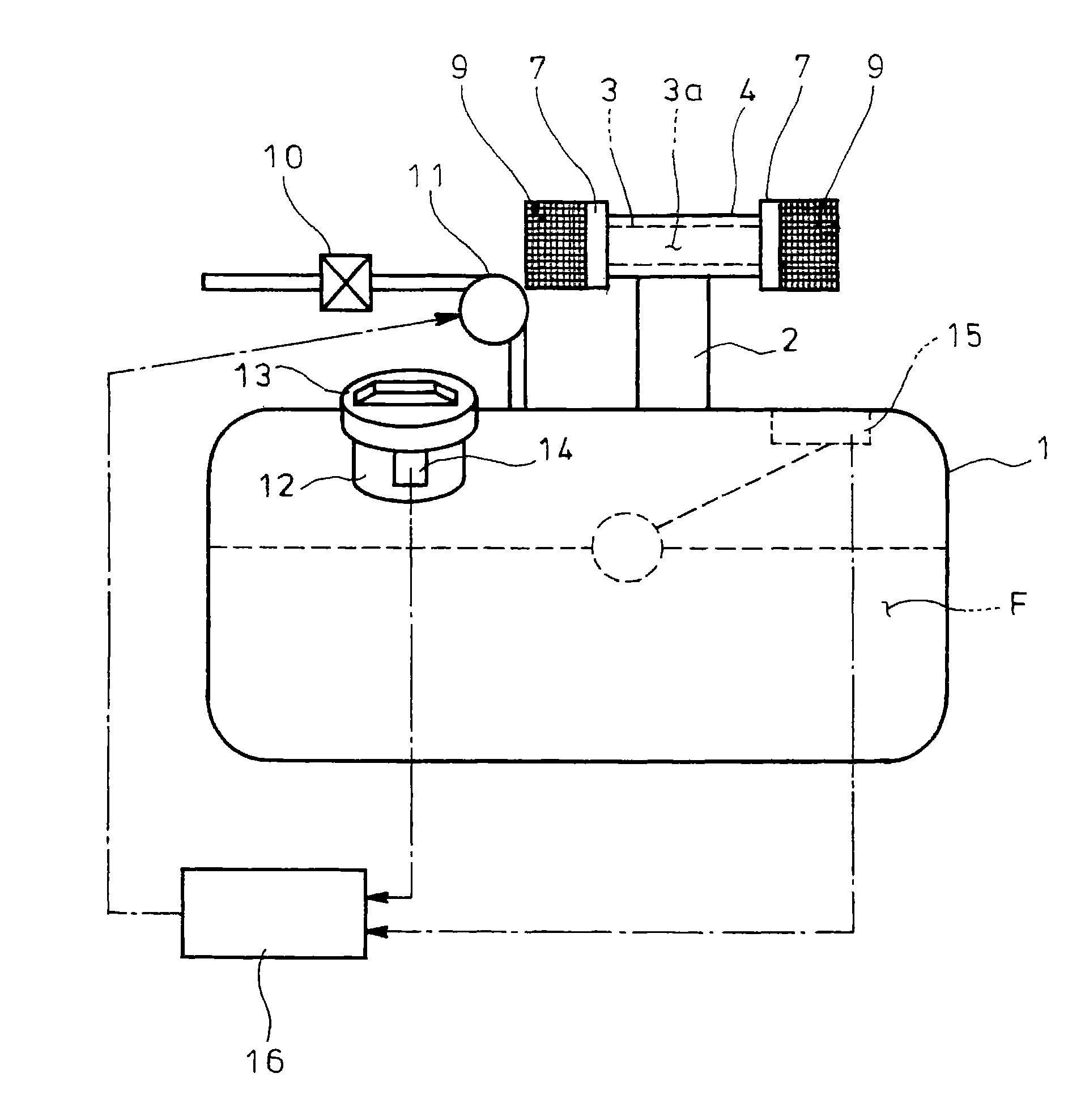 Fuel tank for vehicle