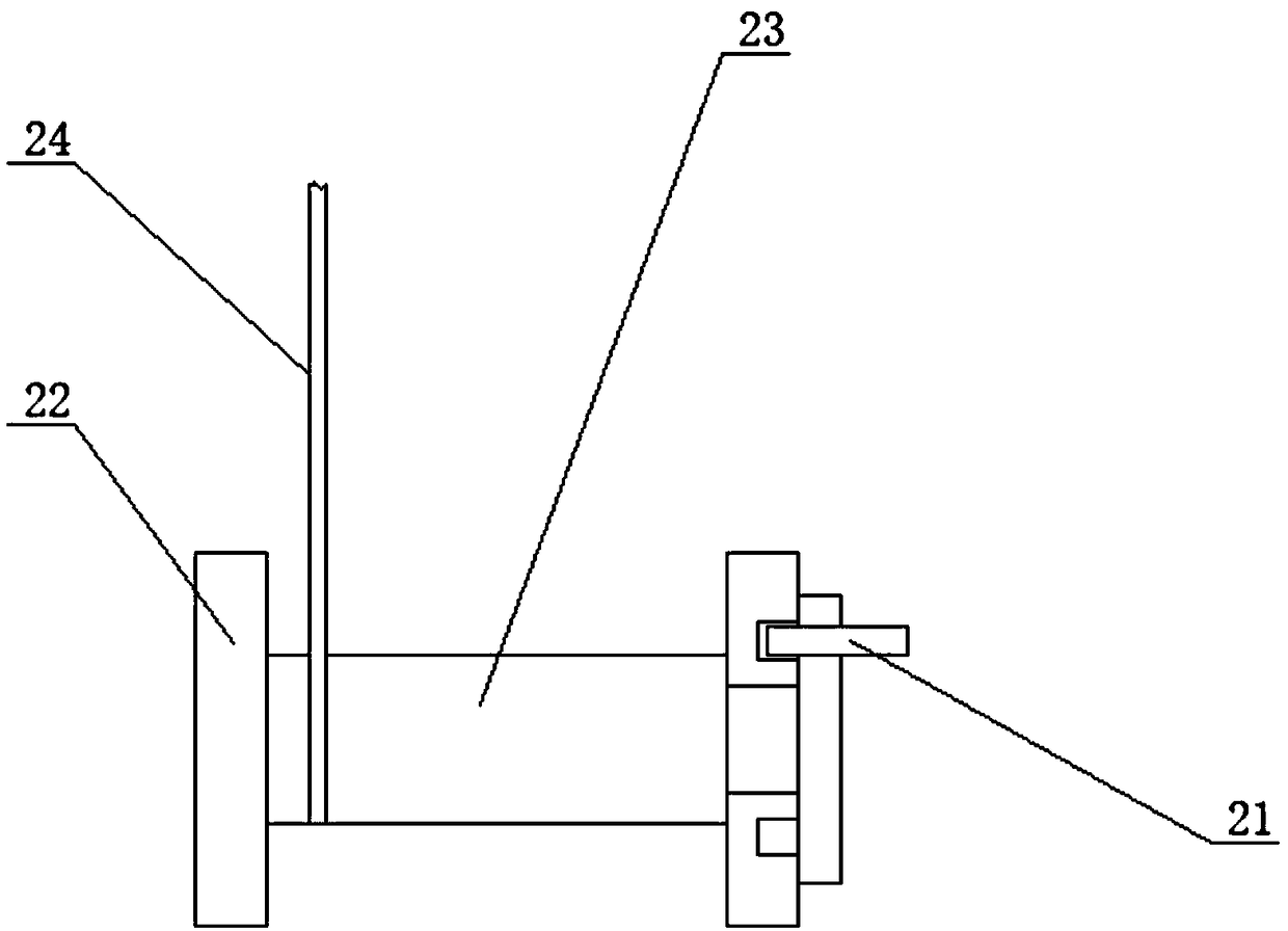 Film cylinder lifting device of film coating machine