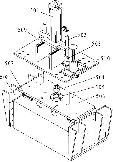 Lifting and transverse moving clamp of water heater clamp transfer machine