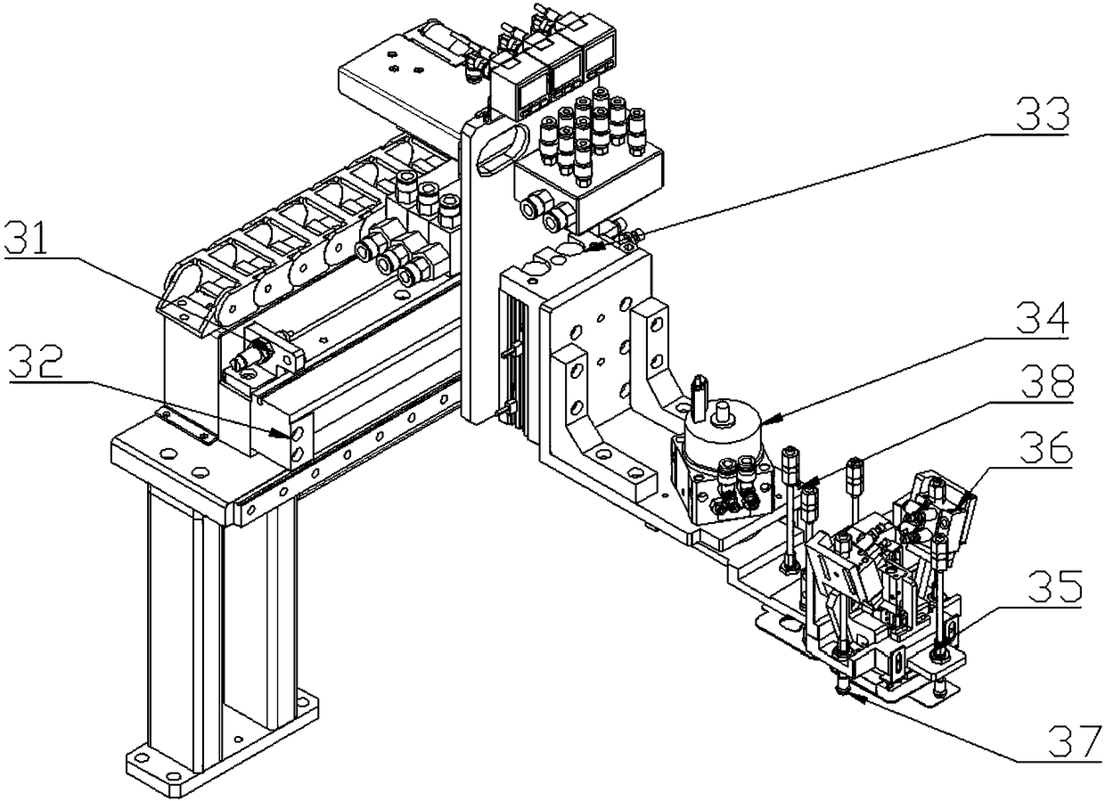 A headphone cable packaging molding machine