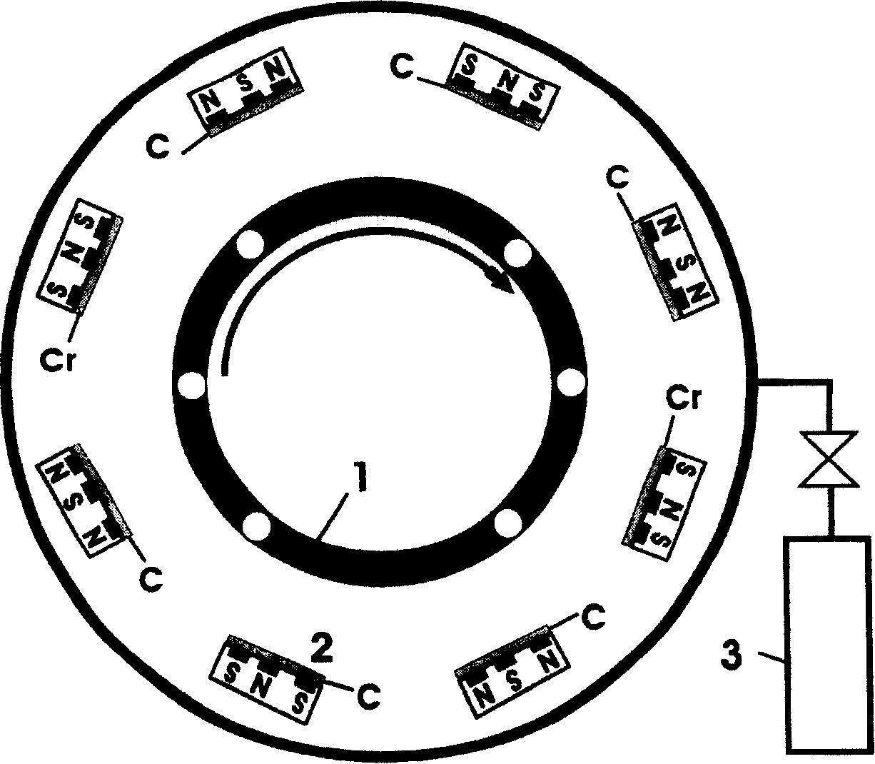 Diamond film containing chronium and its preparing method