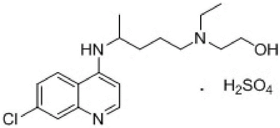 A kind of industrialized preparation method of hydroxychloroquine sulfate