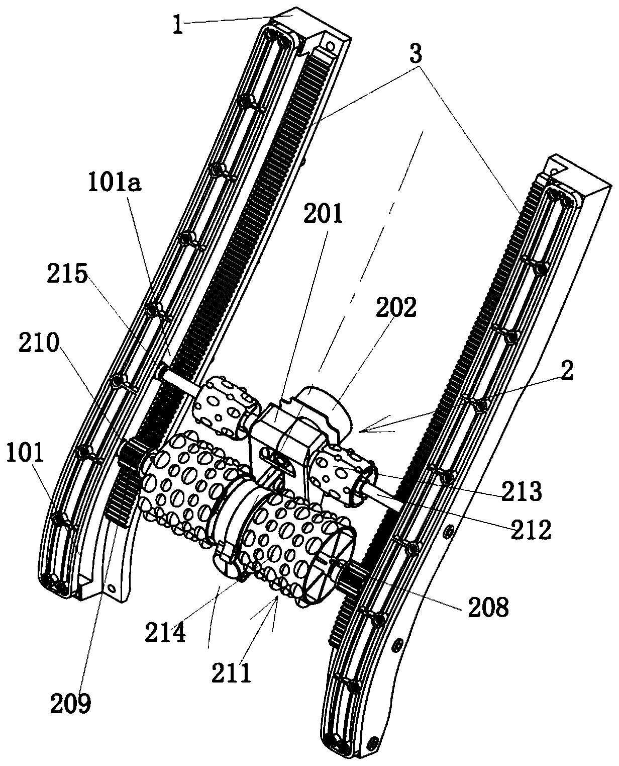 Roller massage machine core