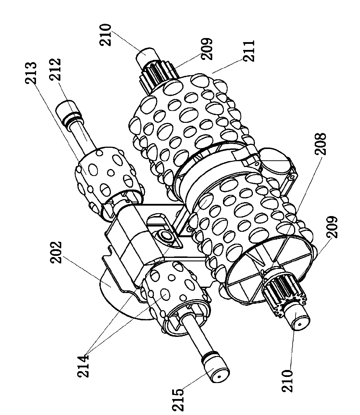 Roller massage machine core