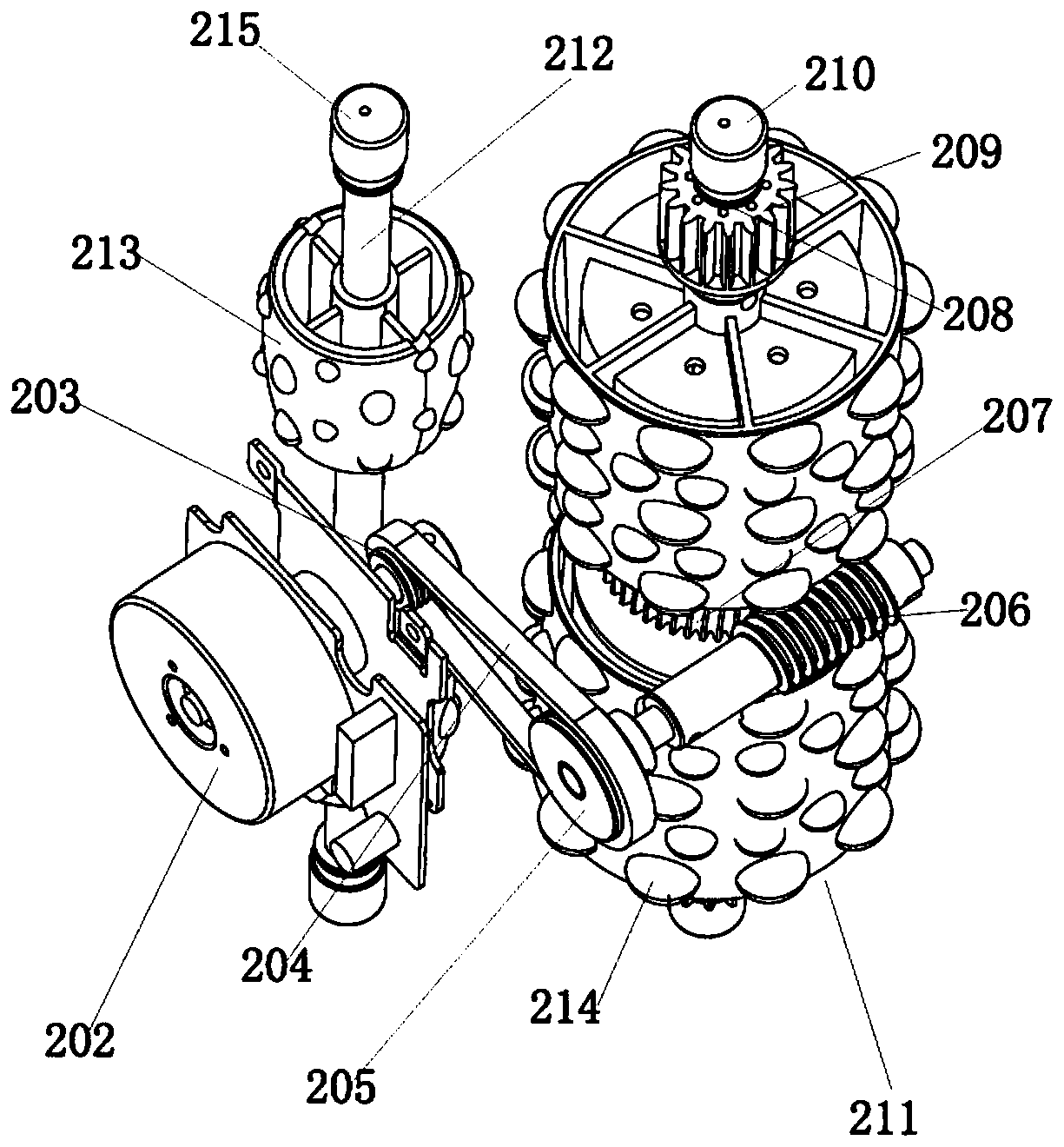 Roller massage machine core