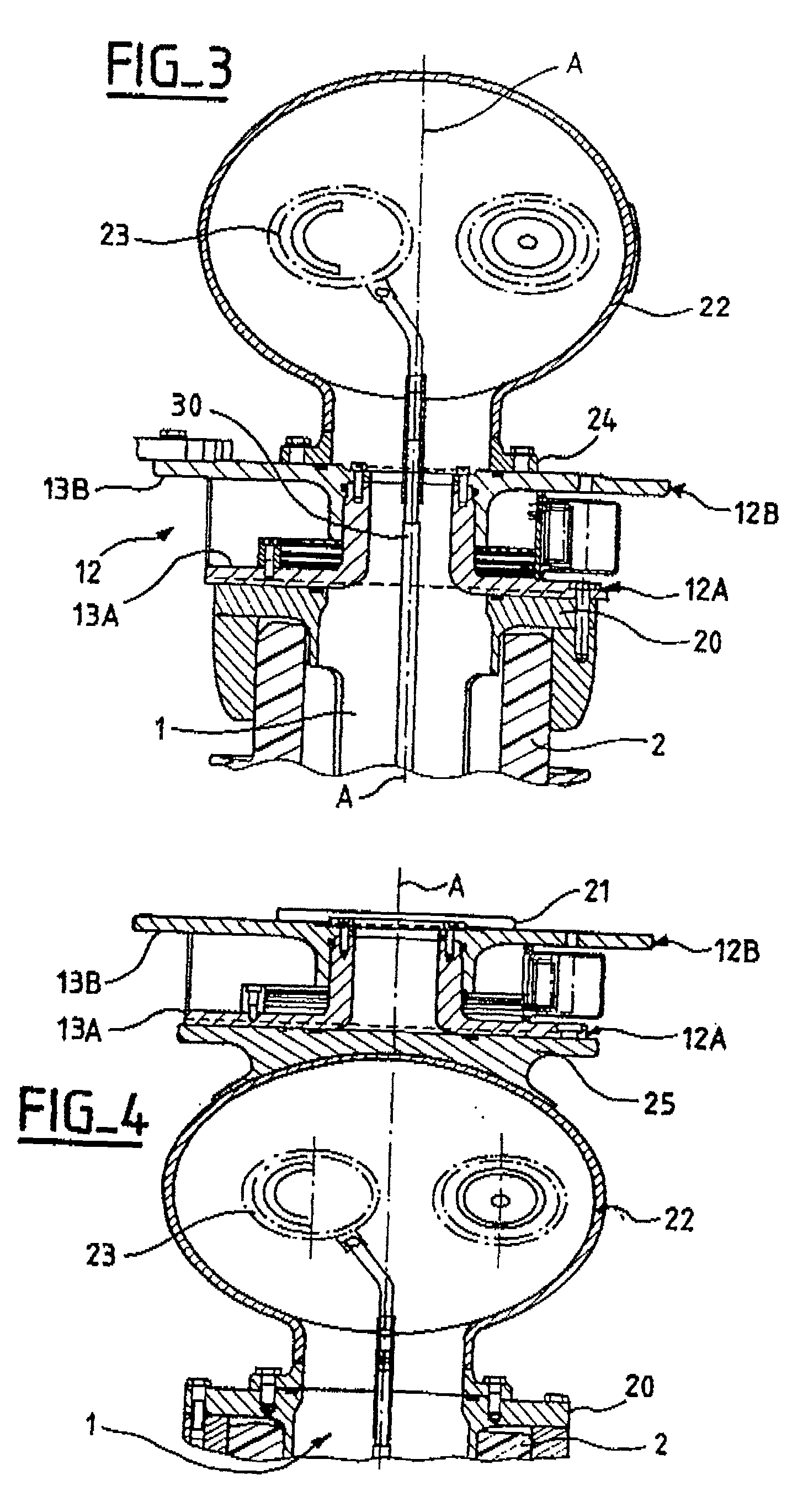 Gas-insulated circuit-breaker with an integrated electronic current transformer