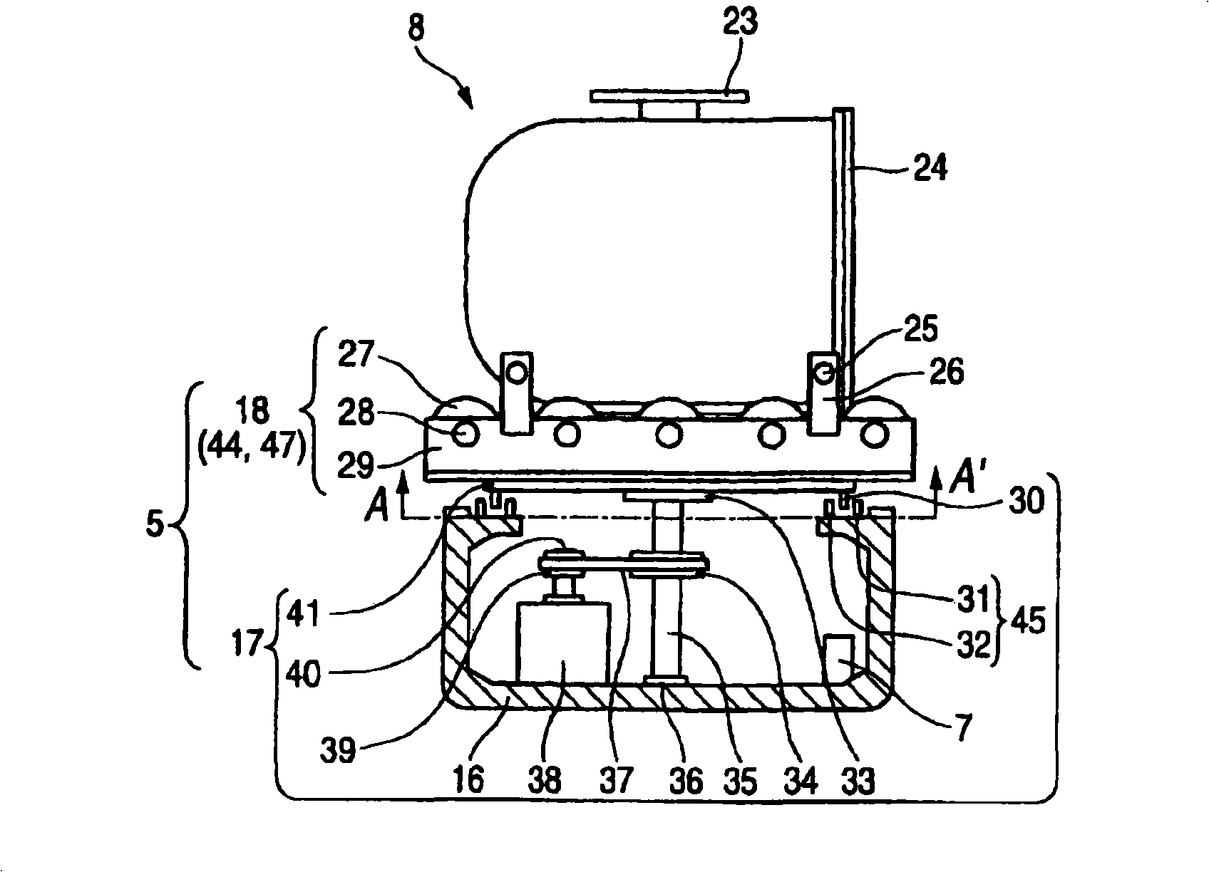 Vertical conveyance device