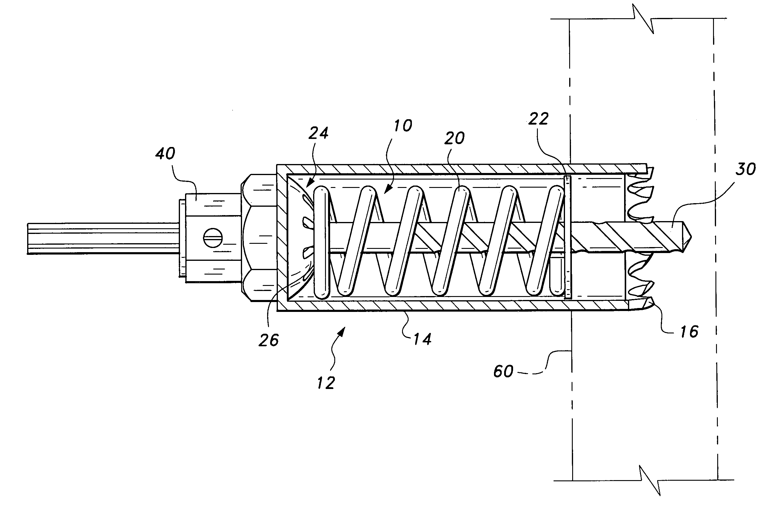 Hole saw slug removal device