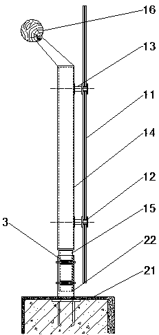 Assembled indoor glass balustrade structure