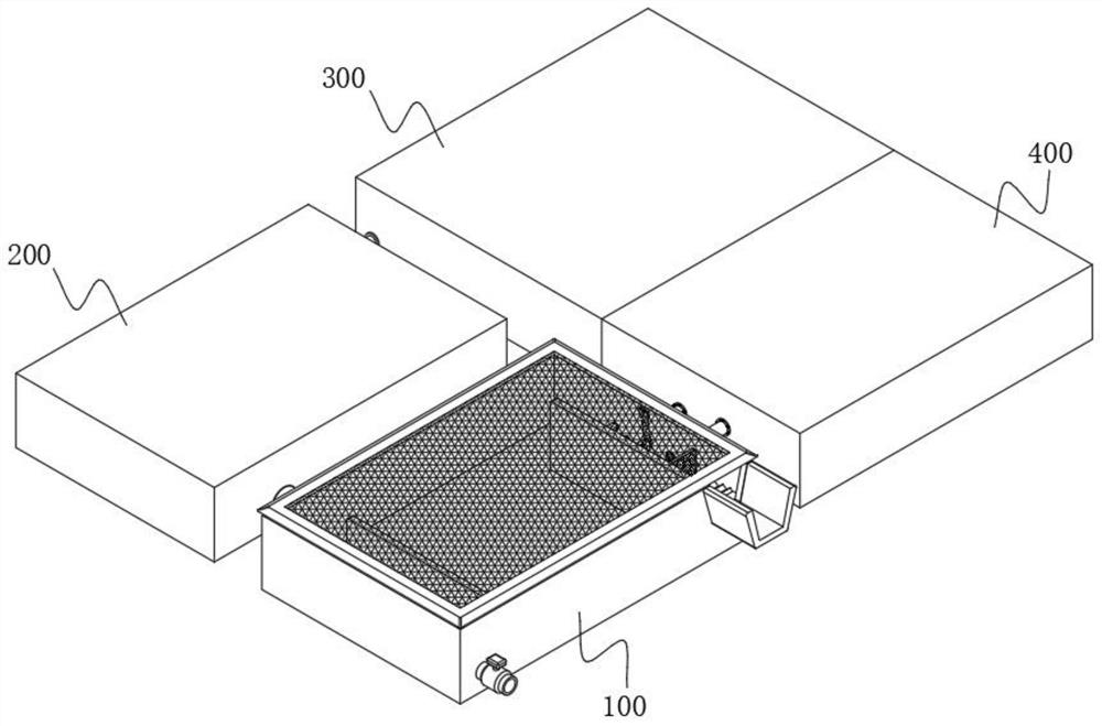 A device and system for on-line monitoring and processing of rain and sewage