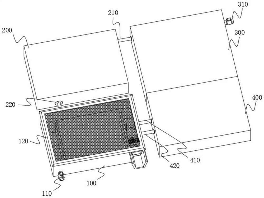 A device and system for on-line monitoring and processing of rain and sewage