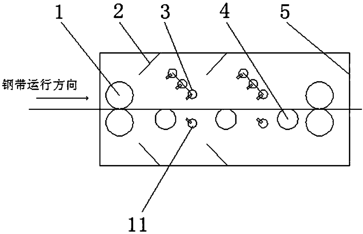 High-pressure-water descaling box