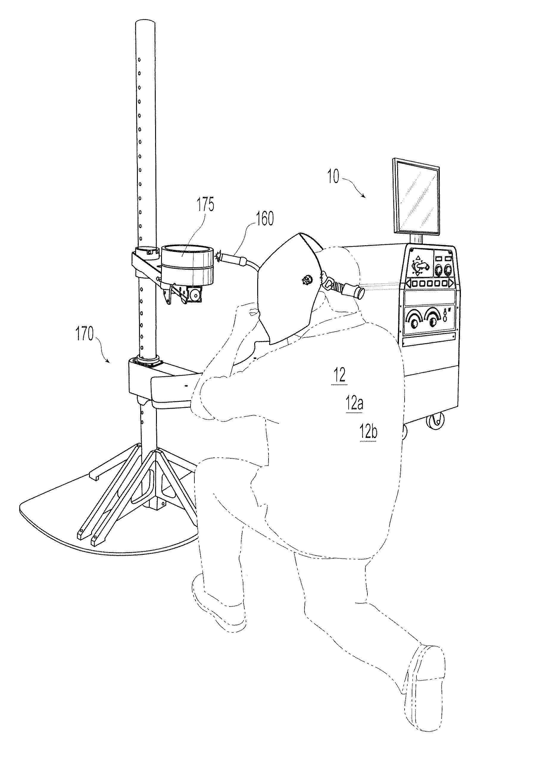 Virtual reality pipe welding simulator and setup