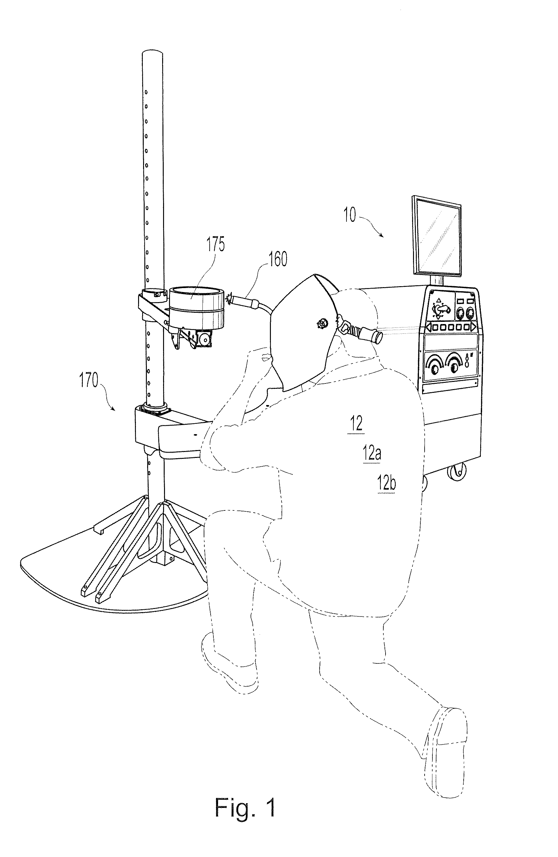 Virtual reality pipe welding simulator and setup