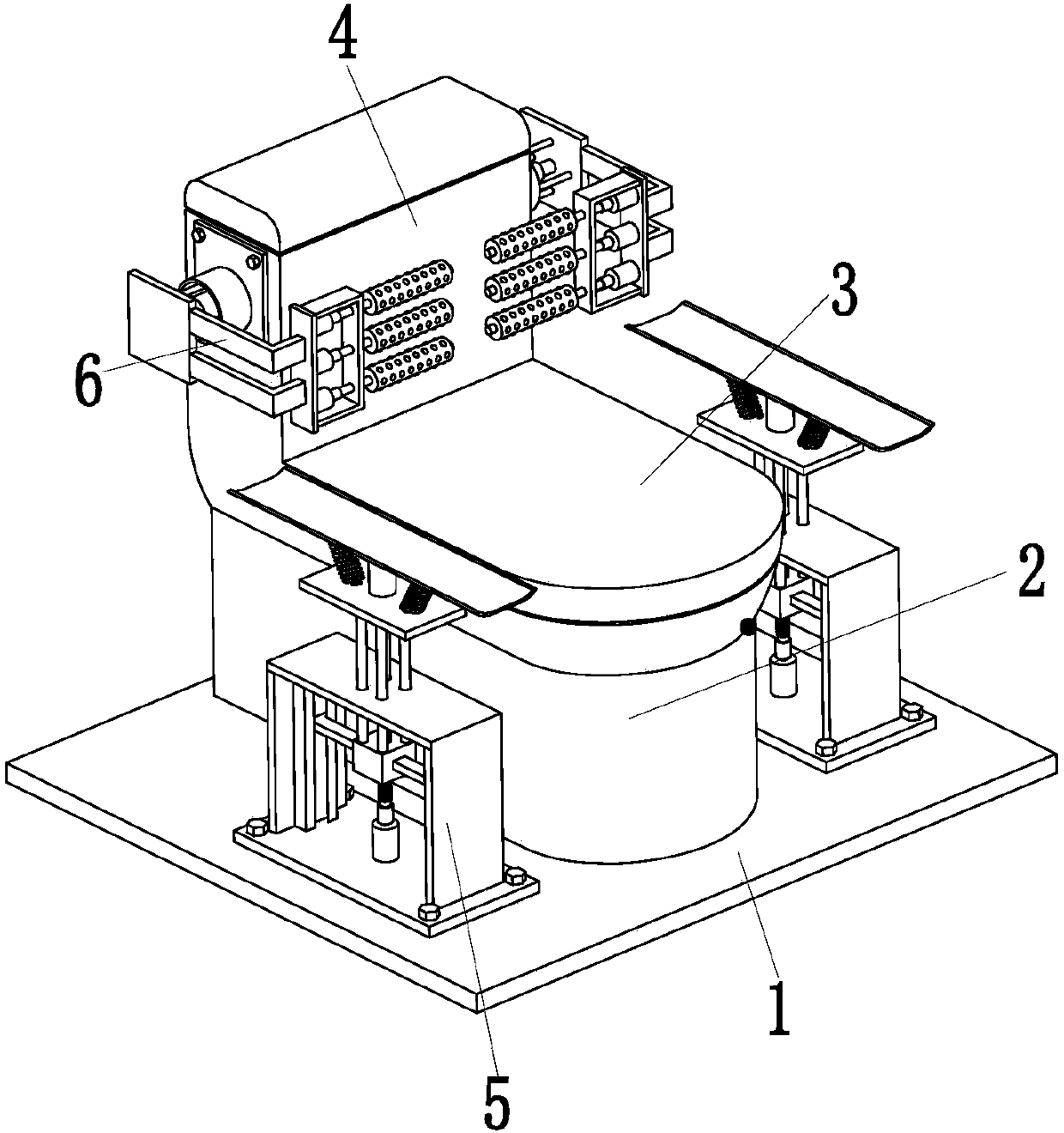 A lifting massage type hand-held intelligent toilet