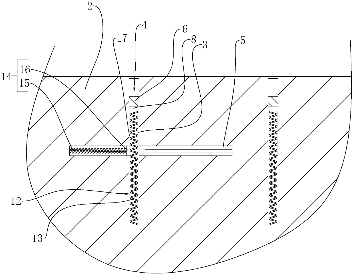 A drainage cellar system for municipal gardens